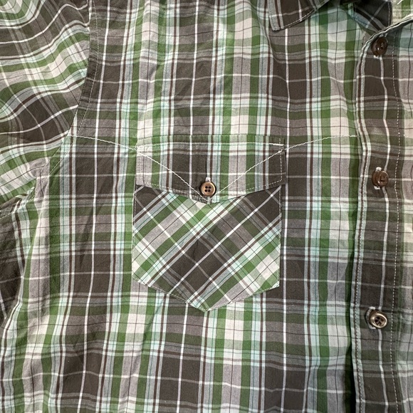 Fox Racing Men's Casual Green and Brown Plaid Shirt SZ XXL - Picture 6 of 11